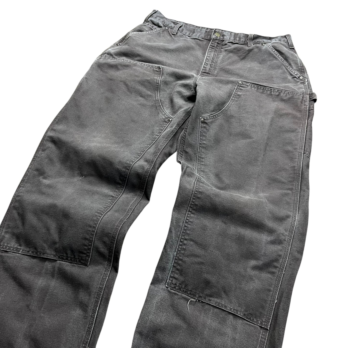 Carhartt Faded Brown Double Knee Work Pants - 38”