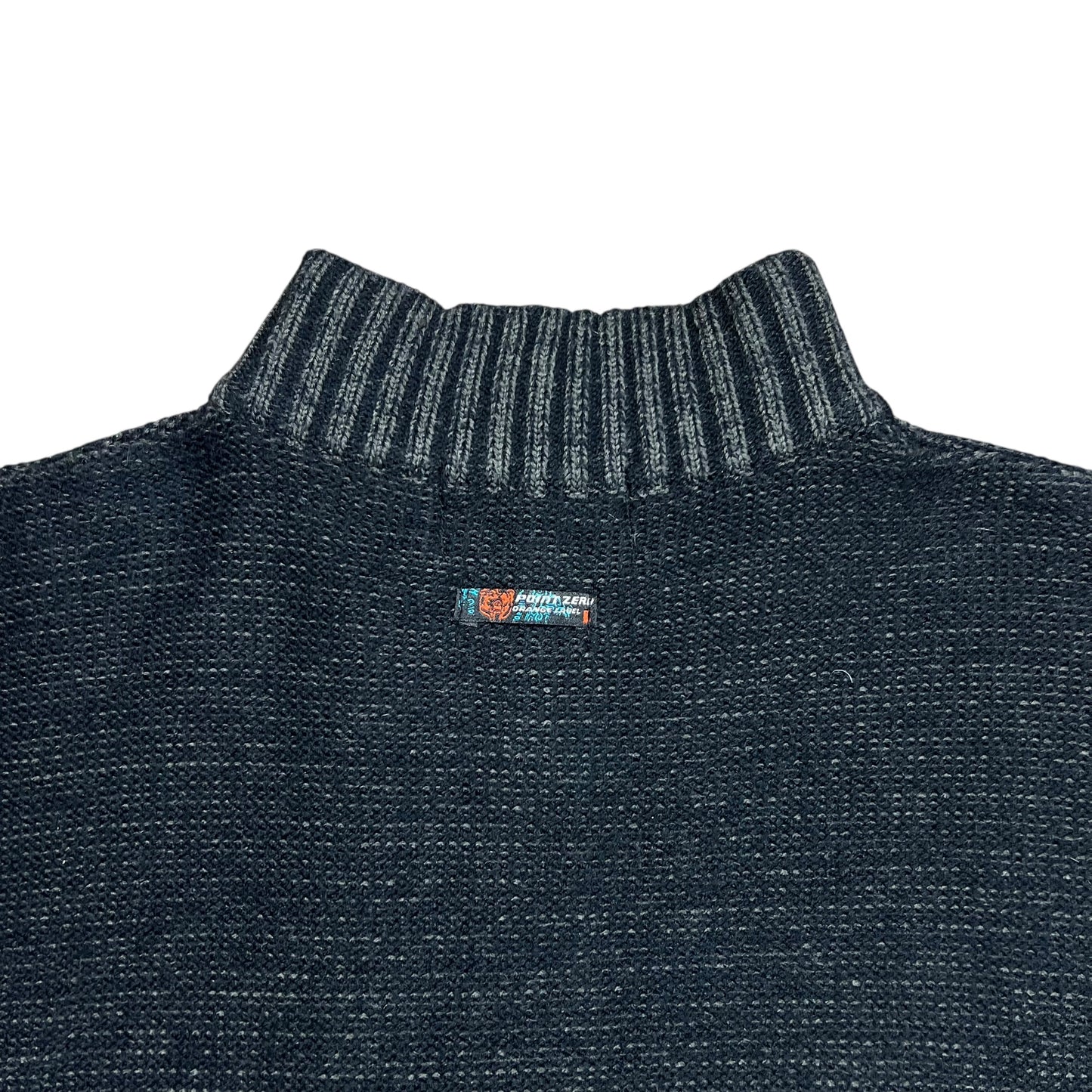 Point Zero Ripped & Striped Sweater - L