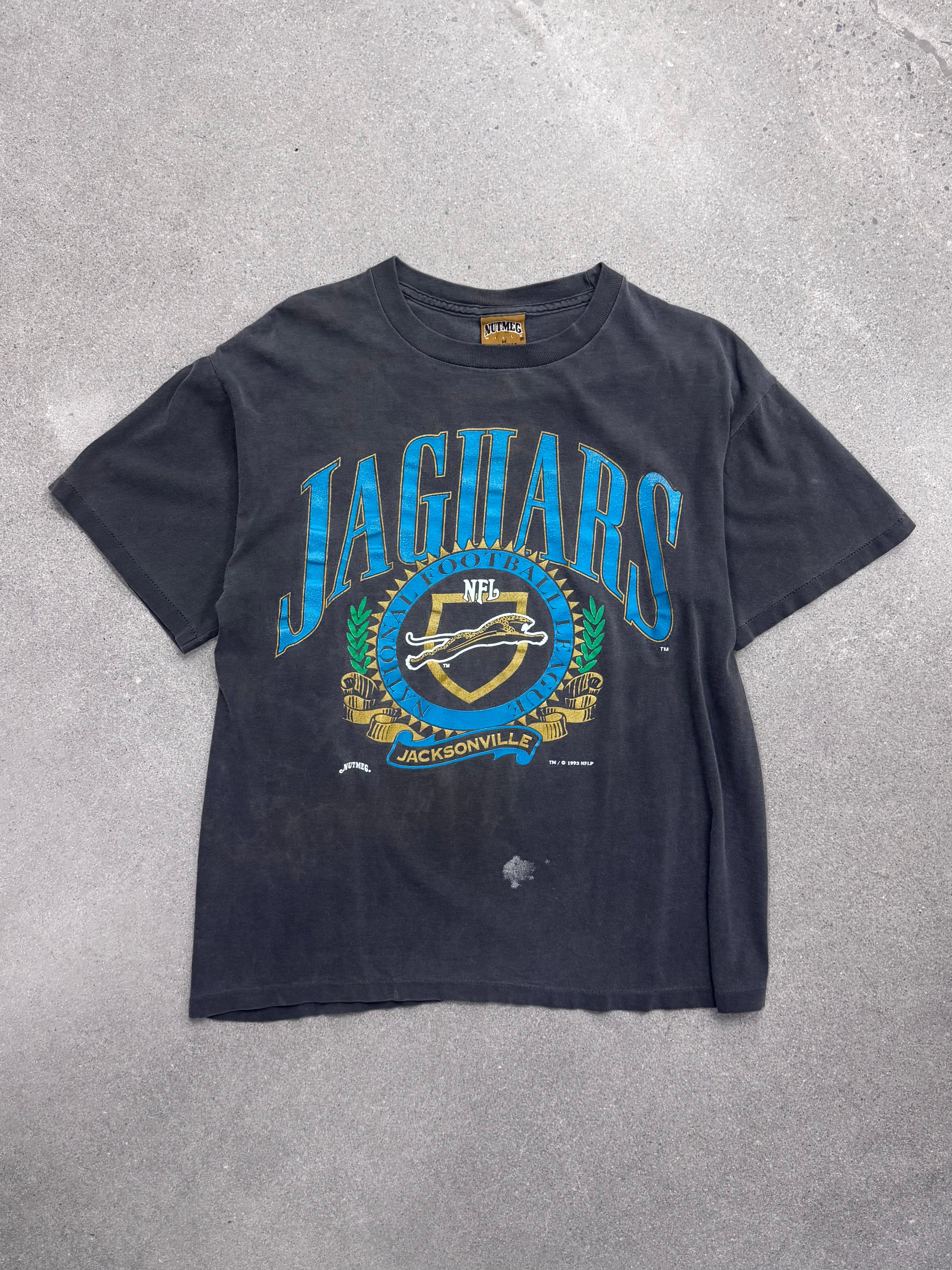 Ausgeblichenes 1993 Nutmeg Jacksonville Jaguars NFL T-Shirt - L
