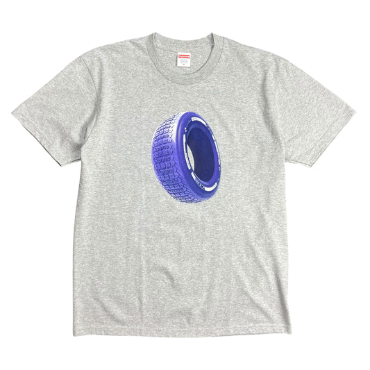 Supreme Heather Grey Tire T-shirt - L