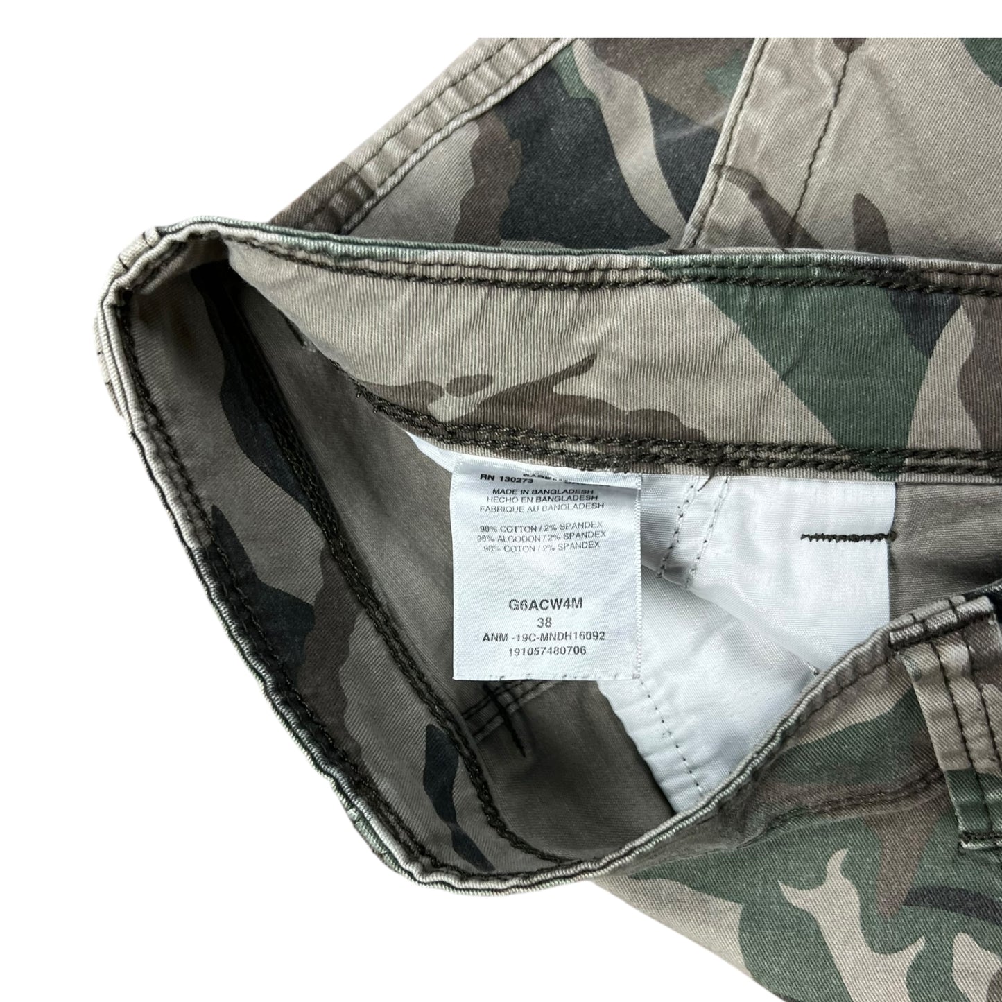 Wrangler Camo Cargo Shorts - 38”