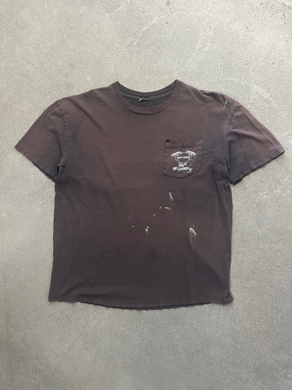 Faded 2010 Harley-Davidson Pocket T-Shirt - L