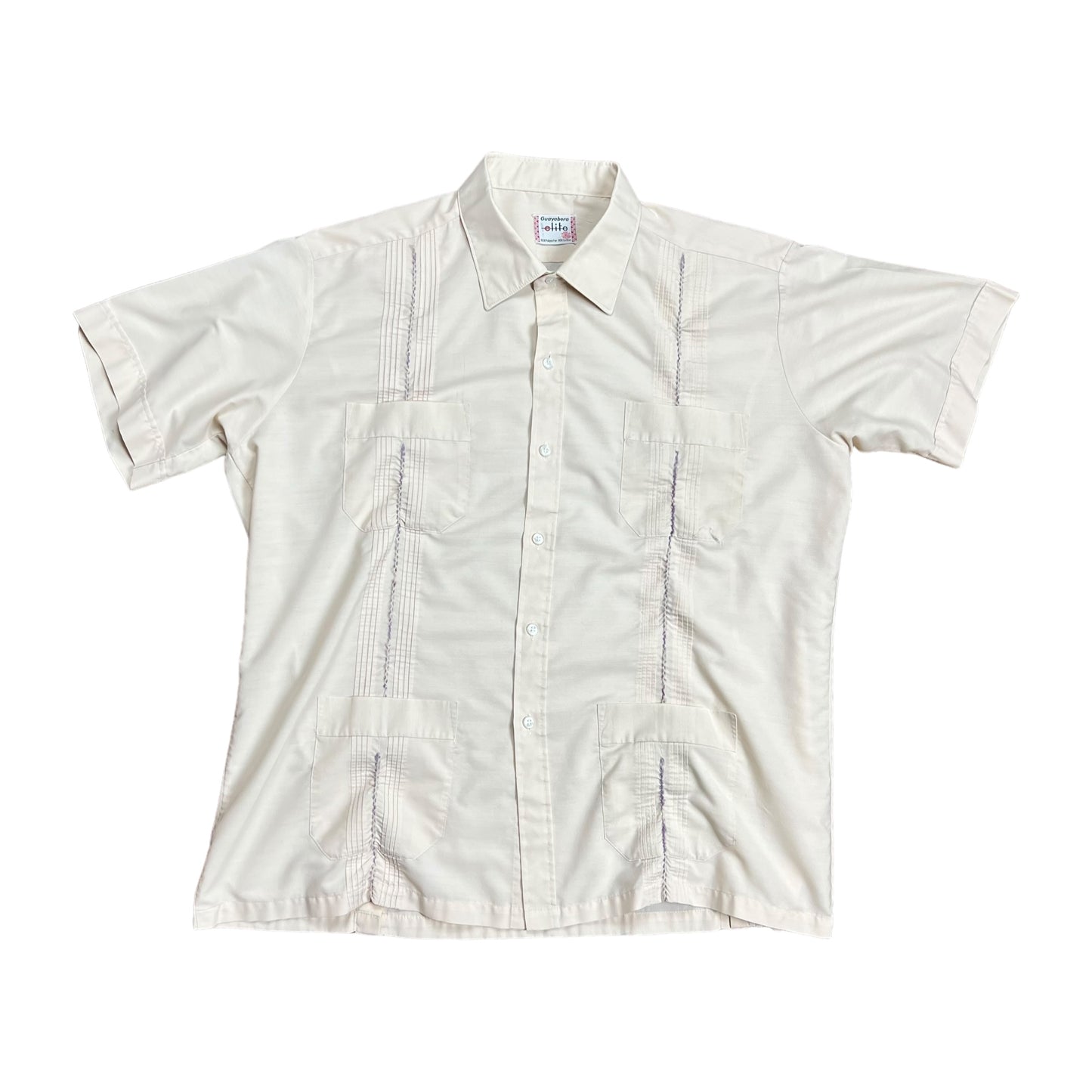 90’s Pleated Polo Button-up shirt - XL