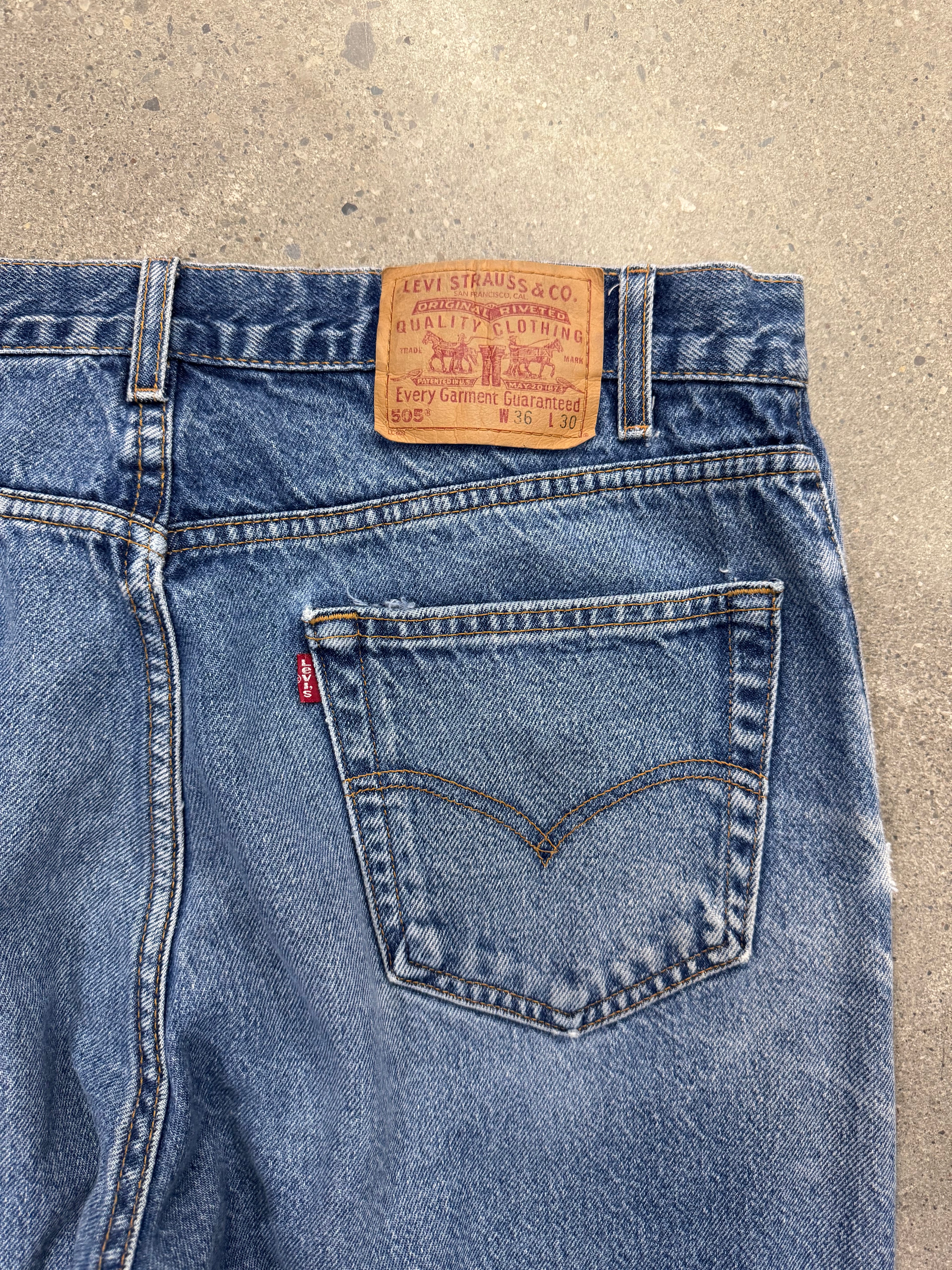Faded Levi’s 505 Jeans - 34”