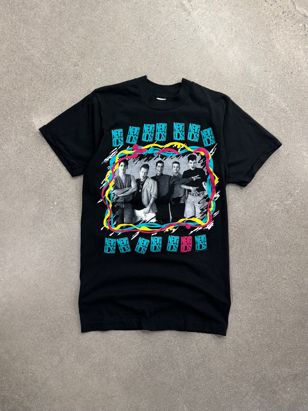 1989 New Kids On The Block Canadian Tour T-Shirt - M