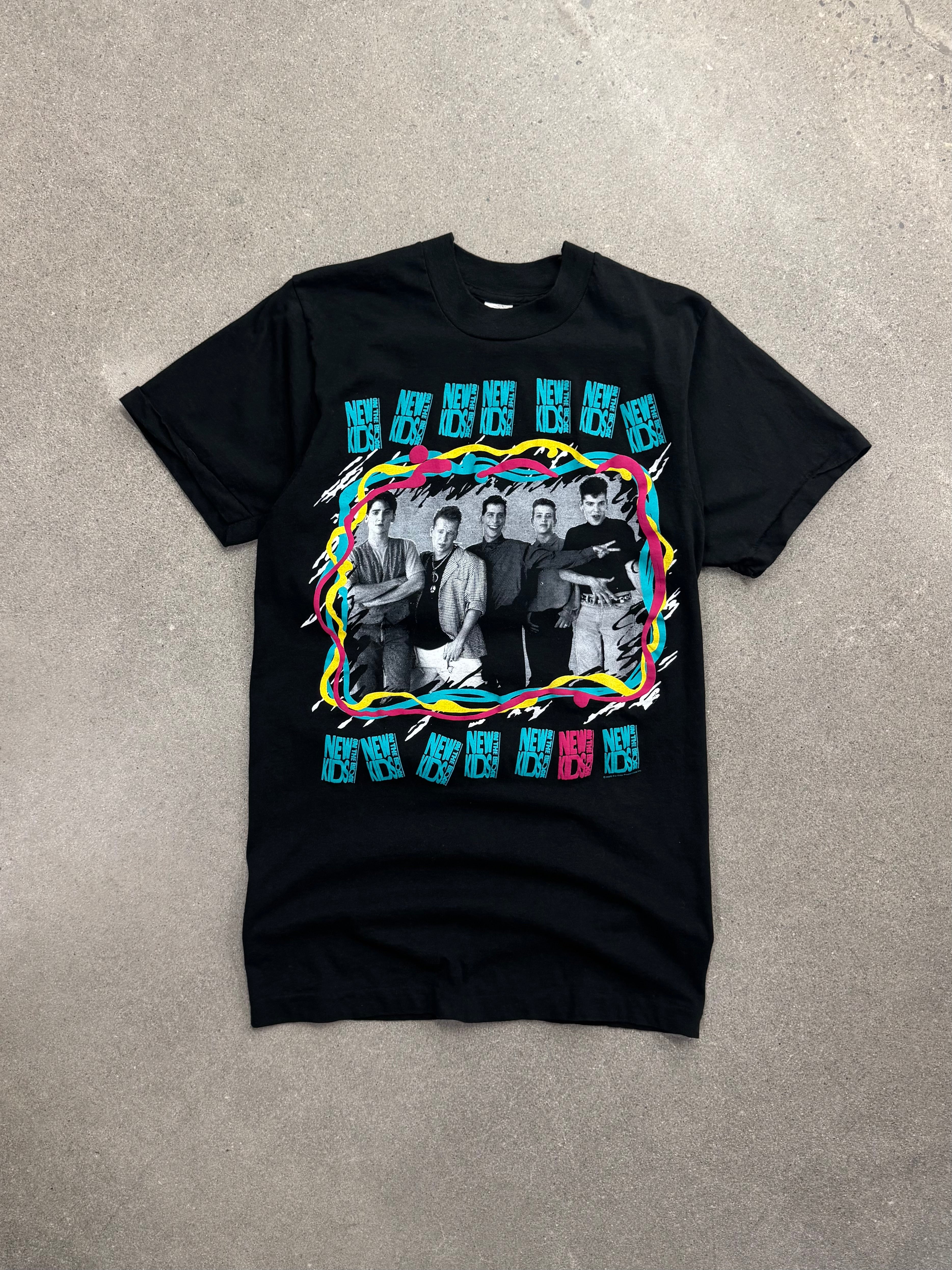1989 New Kids On The Block Canadian Tour T-Shirt - M