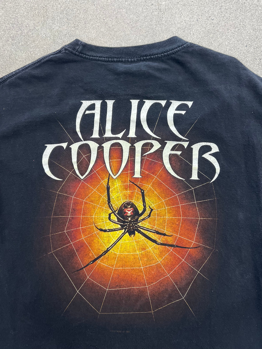 2003 The Eyes Of Alice Cooper Spider Web Band T-Shirt - M