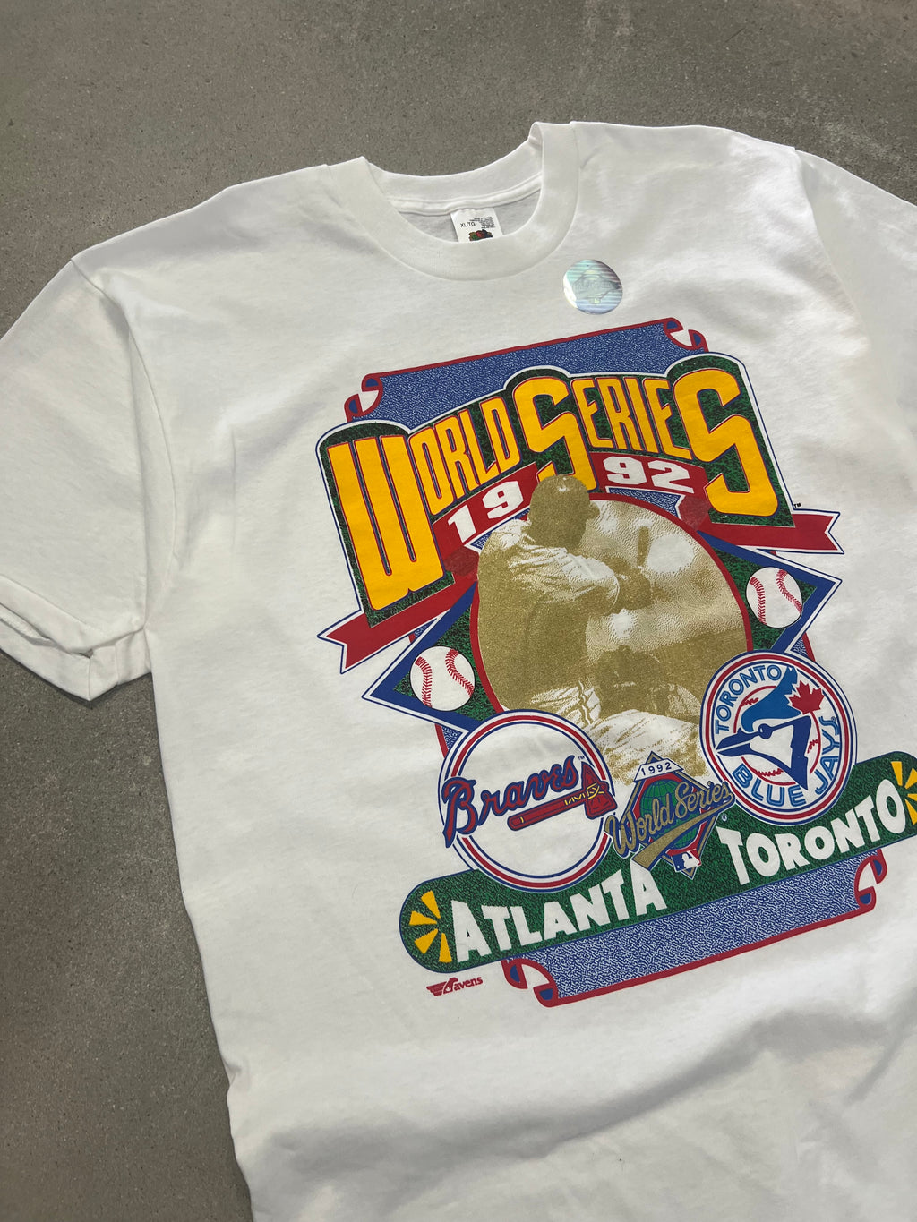 1992 Toronto Blues Jays vs Atlanta Braves World Series MLB T-Shirt - XXL
