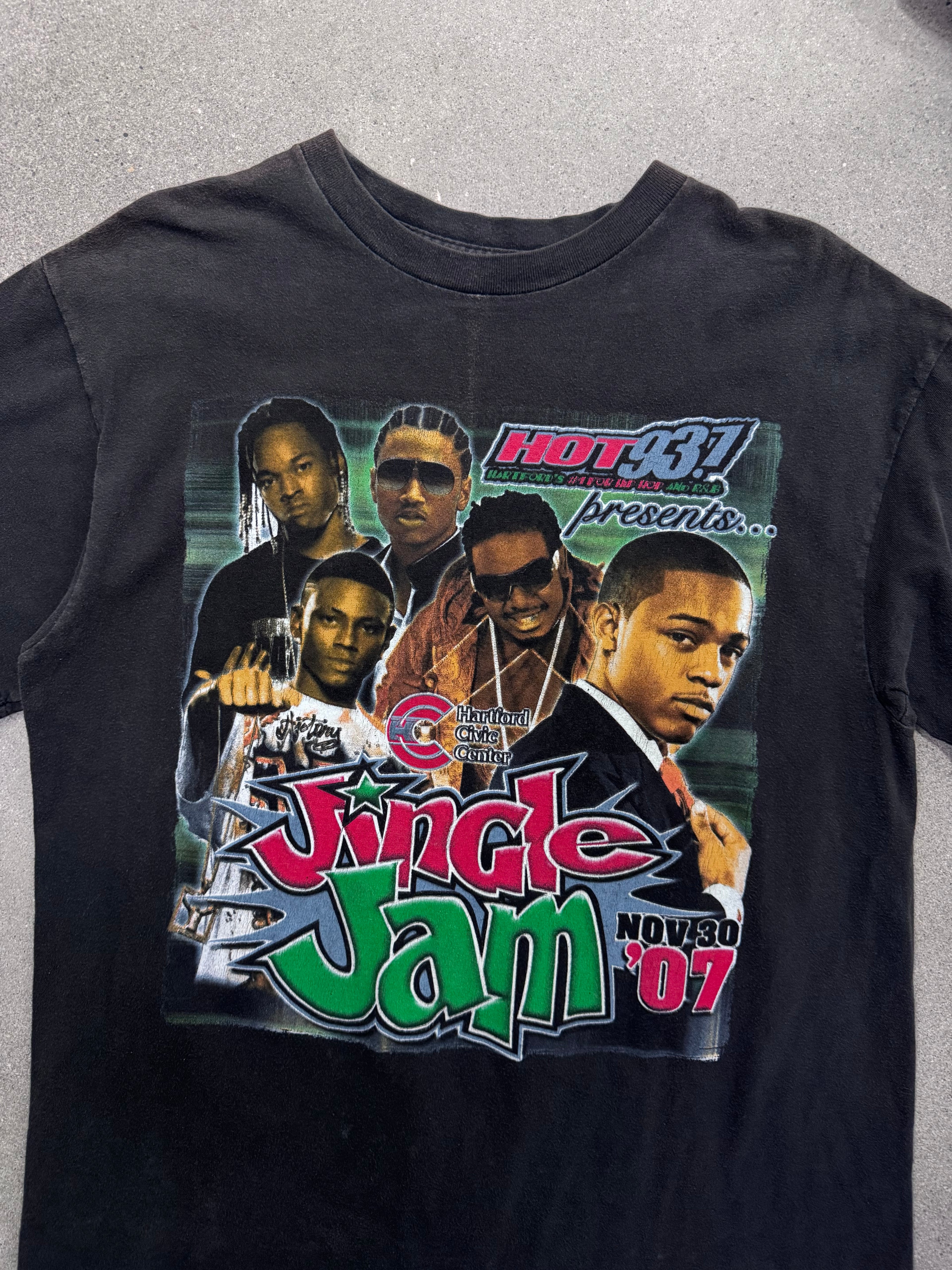 2007 Hot 93.7 Jingle Jam Rap T-Shirt - L