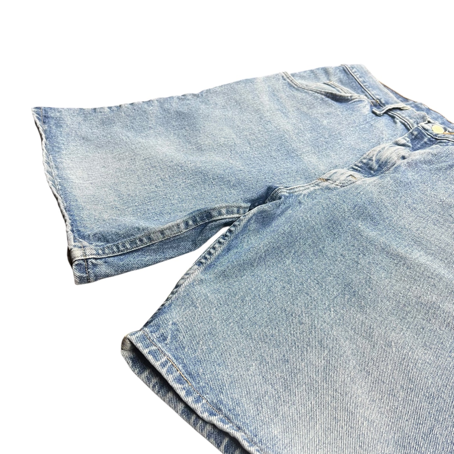 Wrangler Faded Light Wash Jean Shorts - 34”