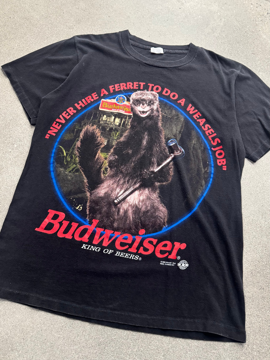 1998 Budweiser Ferret T-Shirt - L