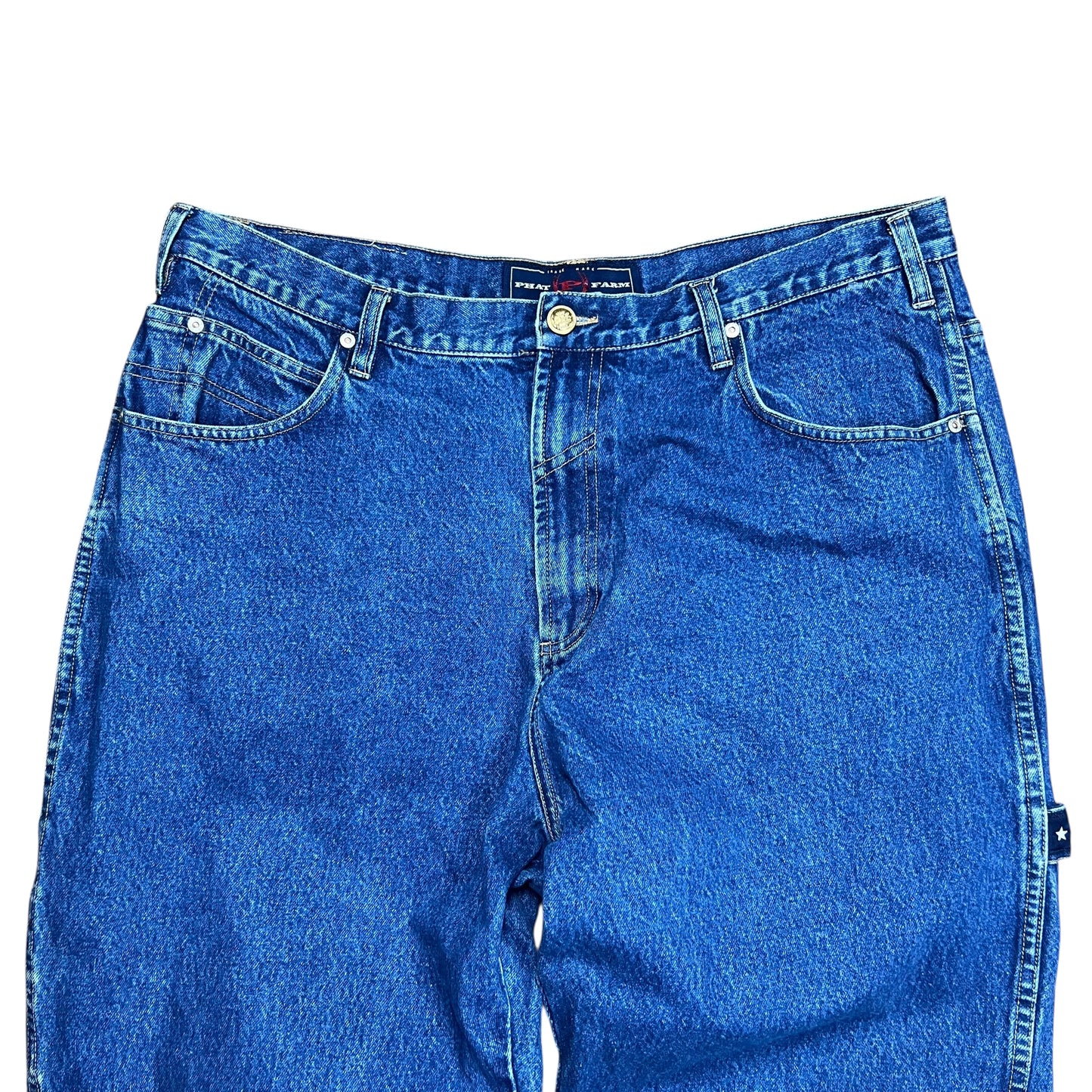 Phat Farm Baggy Blue Carpenter Jeans - 40"