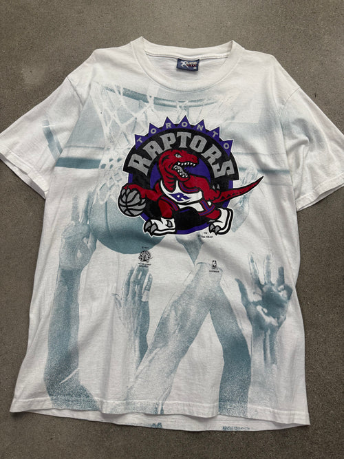 1994 Toronto Raptors NBA Shadow T-Shirt - L