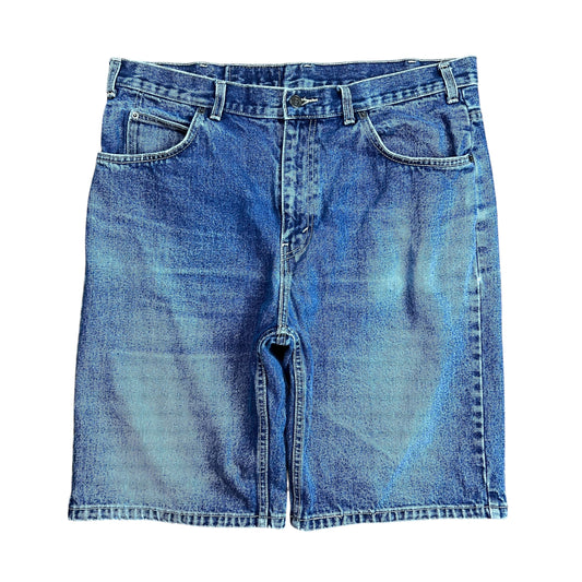 Levi's Faded Blue Orange Tab Jean Shorts - 36”