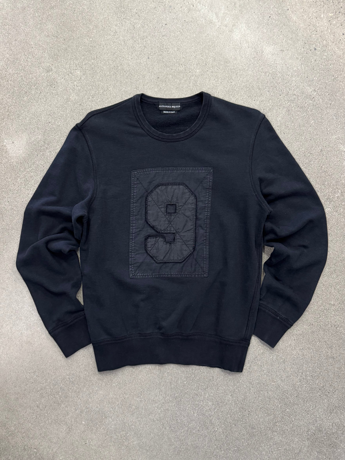 Alexander McQueen Number 9 Patch Crewneck Sweatshirt - M