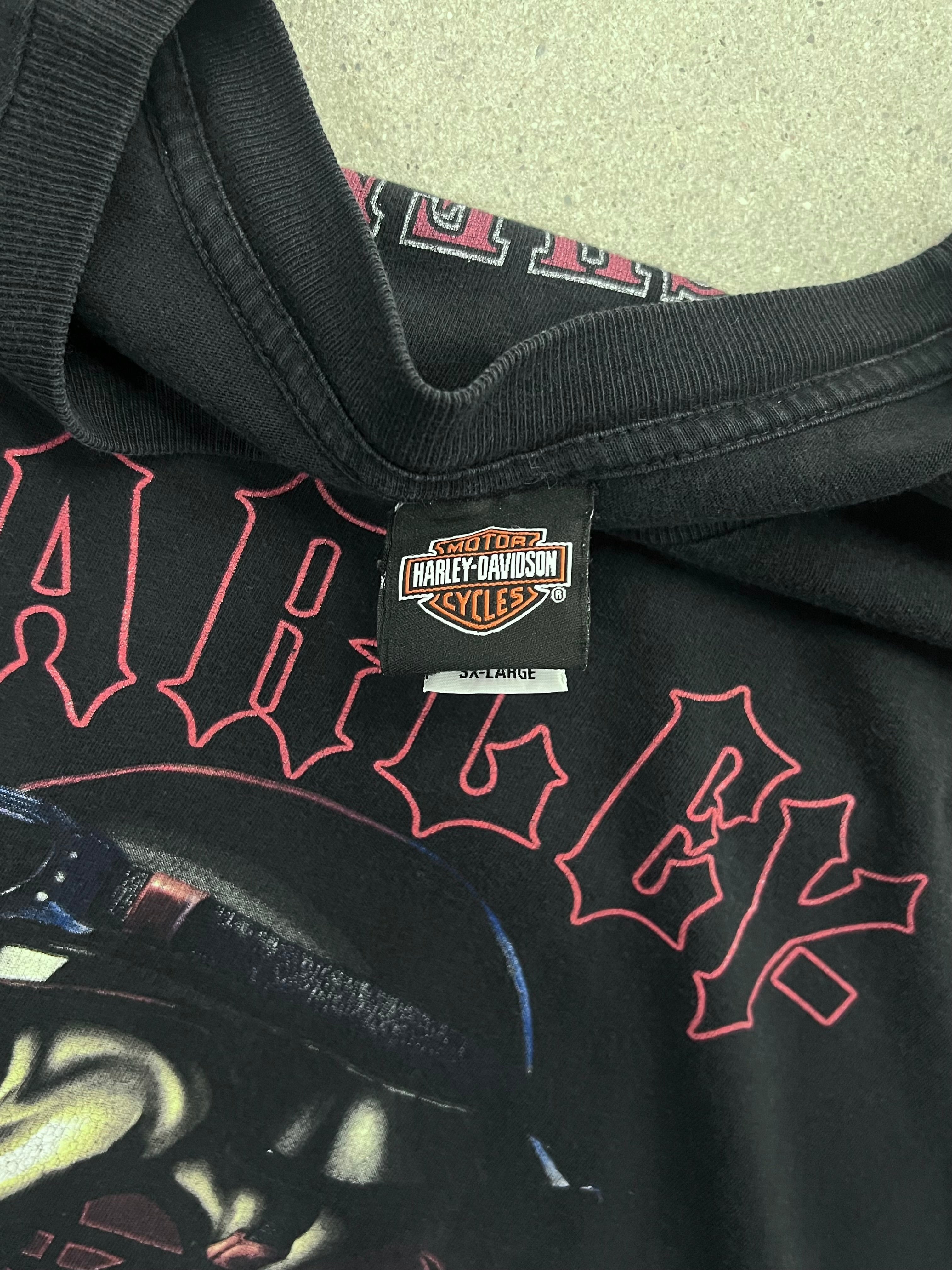 2008 Harley-Davidson Skull Rider Long Sleeve Shirt - XXXL