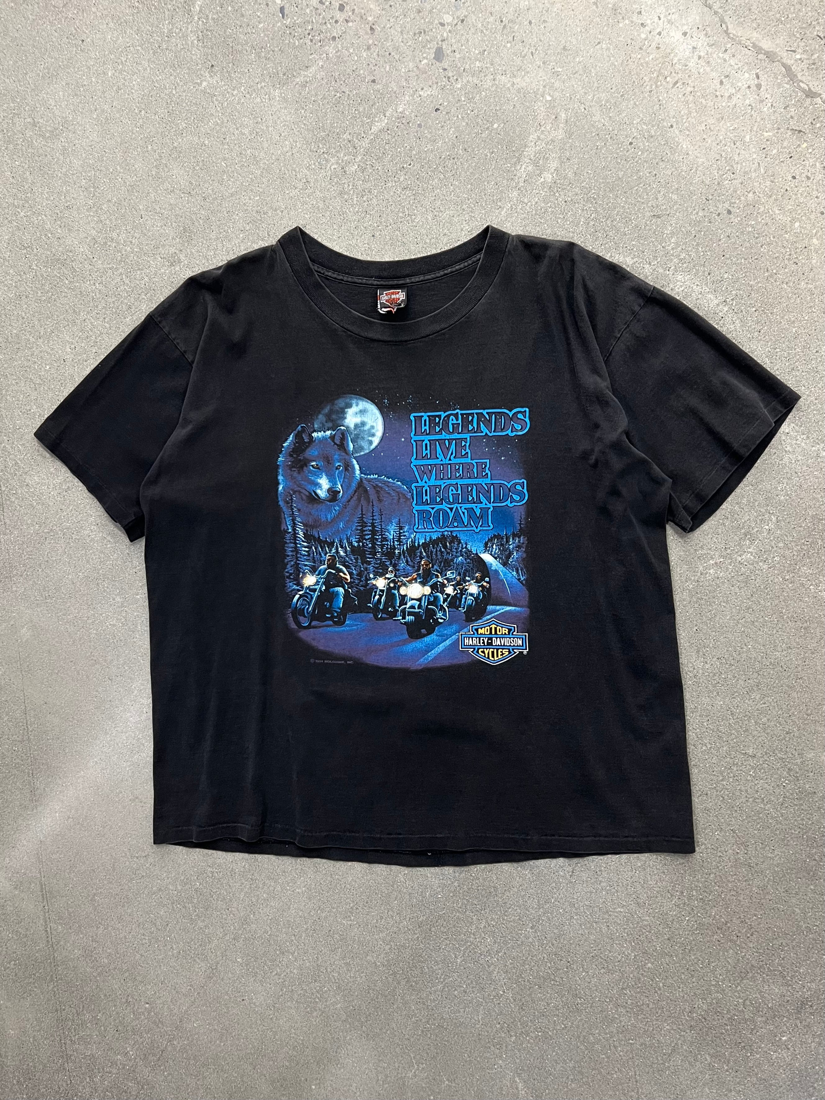 1991 Harley-Davidson Legends Roam T-Shirt - XL