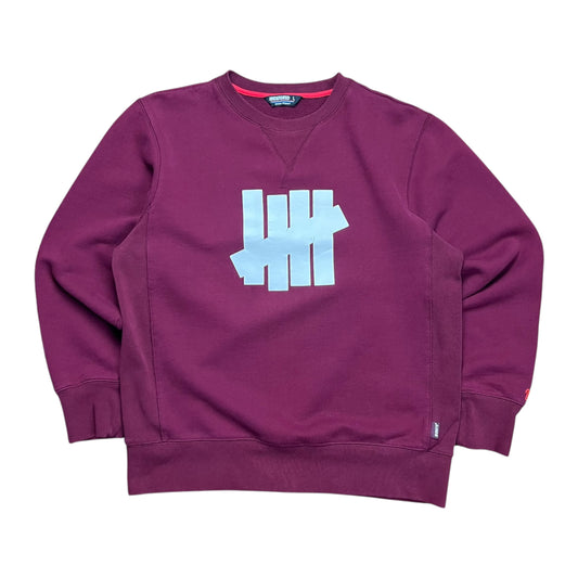 Undefeated Burgundy Logo Crewneck Sweatshirt - L