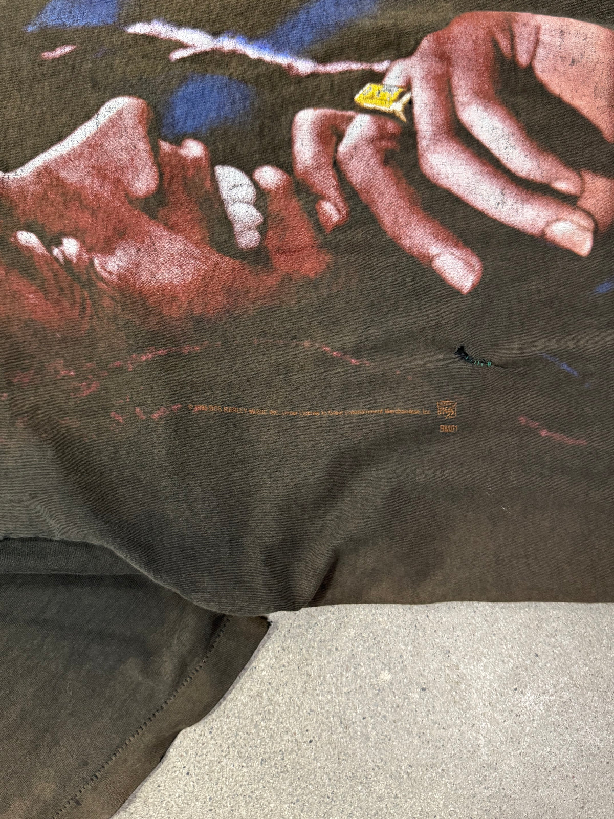Faded 1995 Bob Marley Natural Mystic Quote T-Shirt - XL