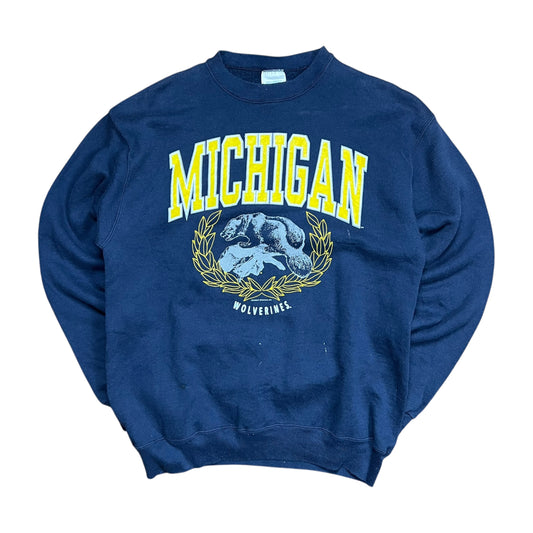 Michigan Wolverines Collegiate Crewneck Sweatshirt - L