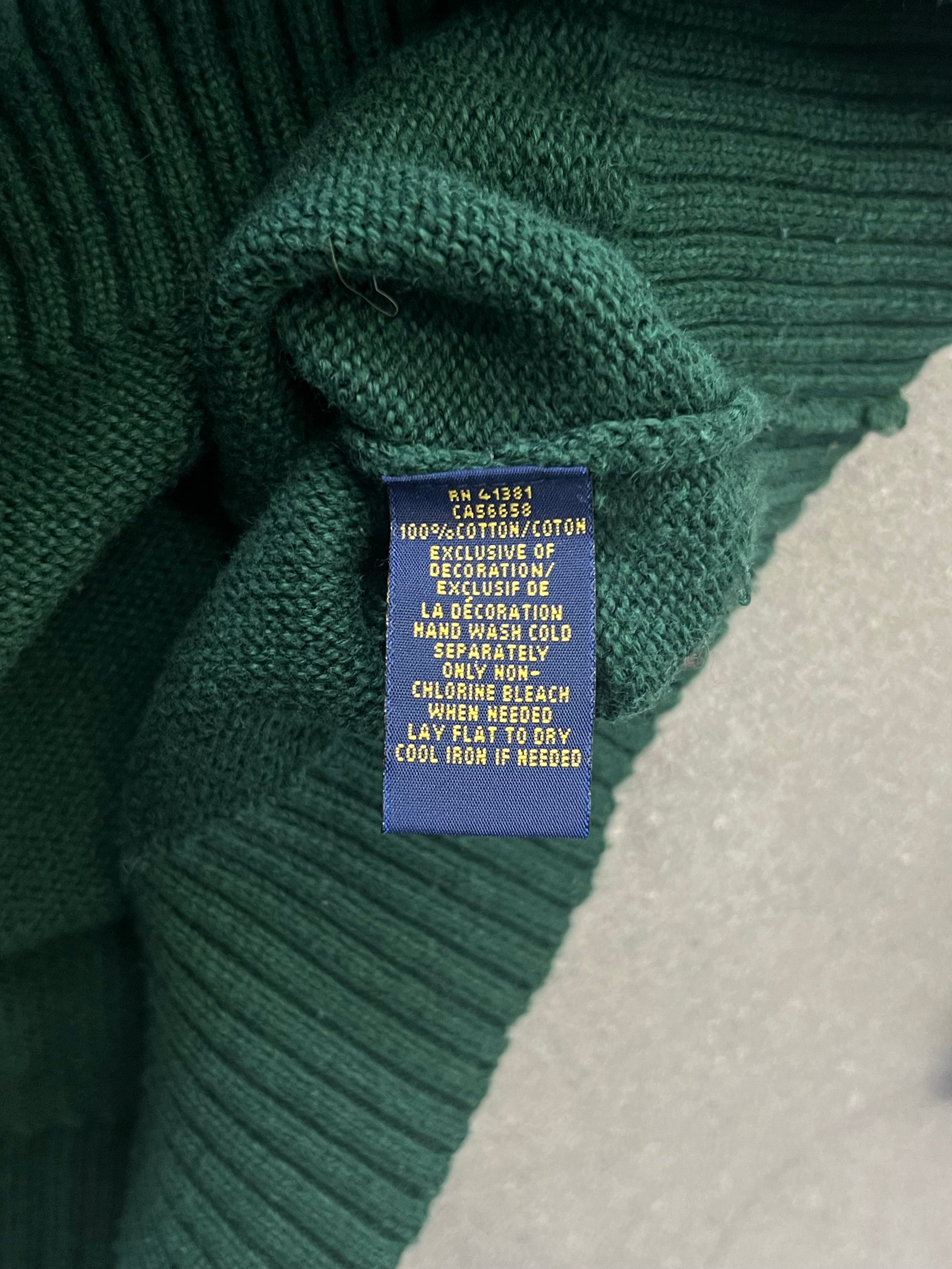 Polo Ralph Lauren Button-Neck Knit Sweater - XXL