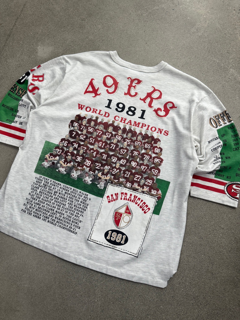 1991 San Francisco 49ers Long Gone NFL Super Bowl Shirt - XL