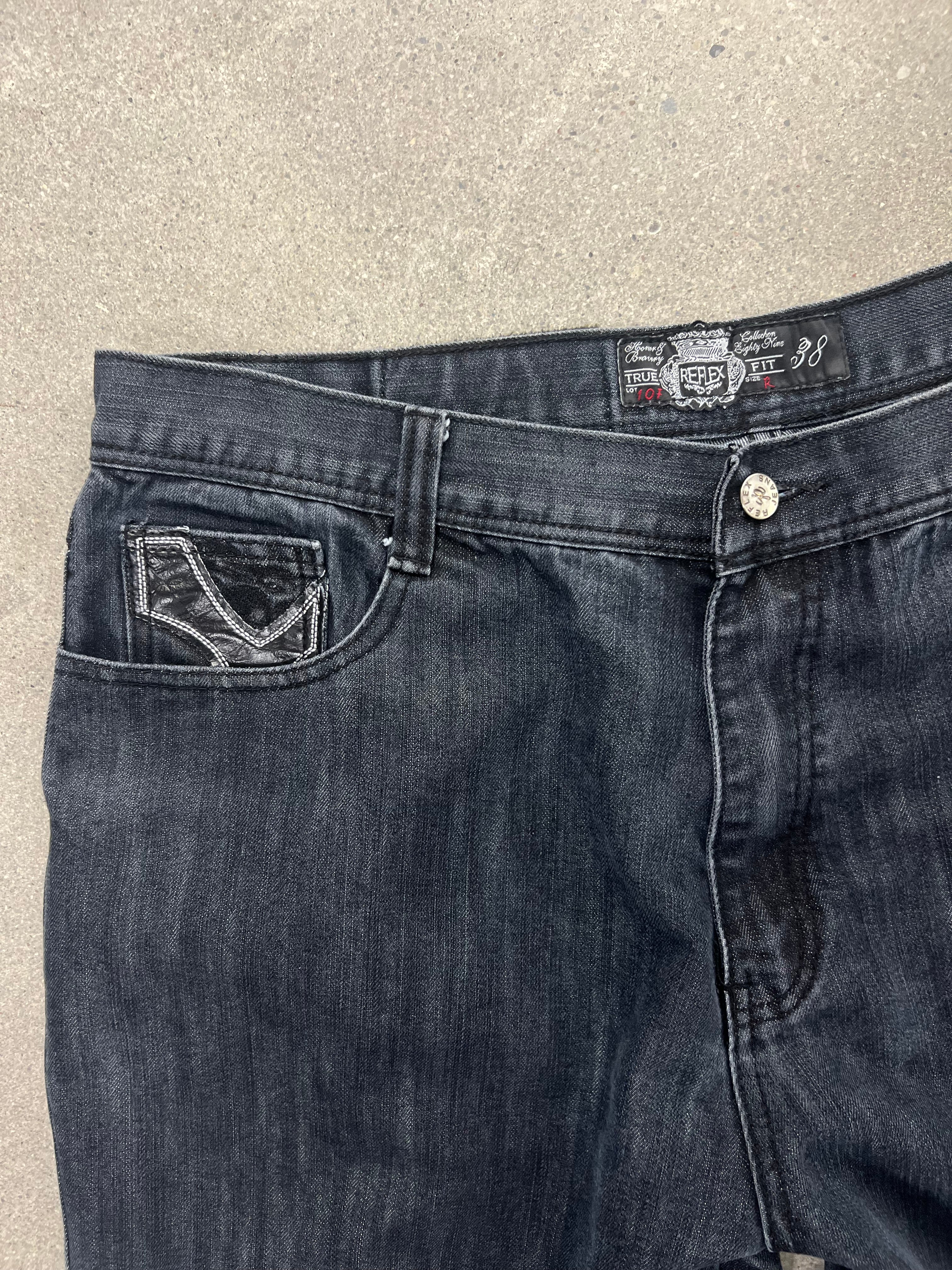 Reflex Baggy Cross Patch Jeans - 38”