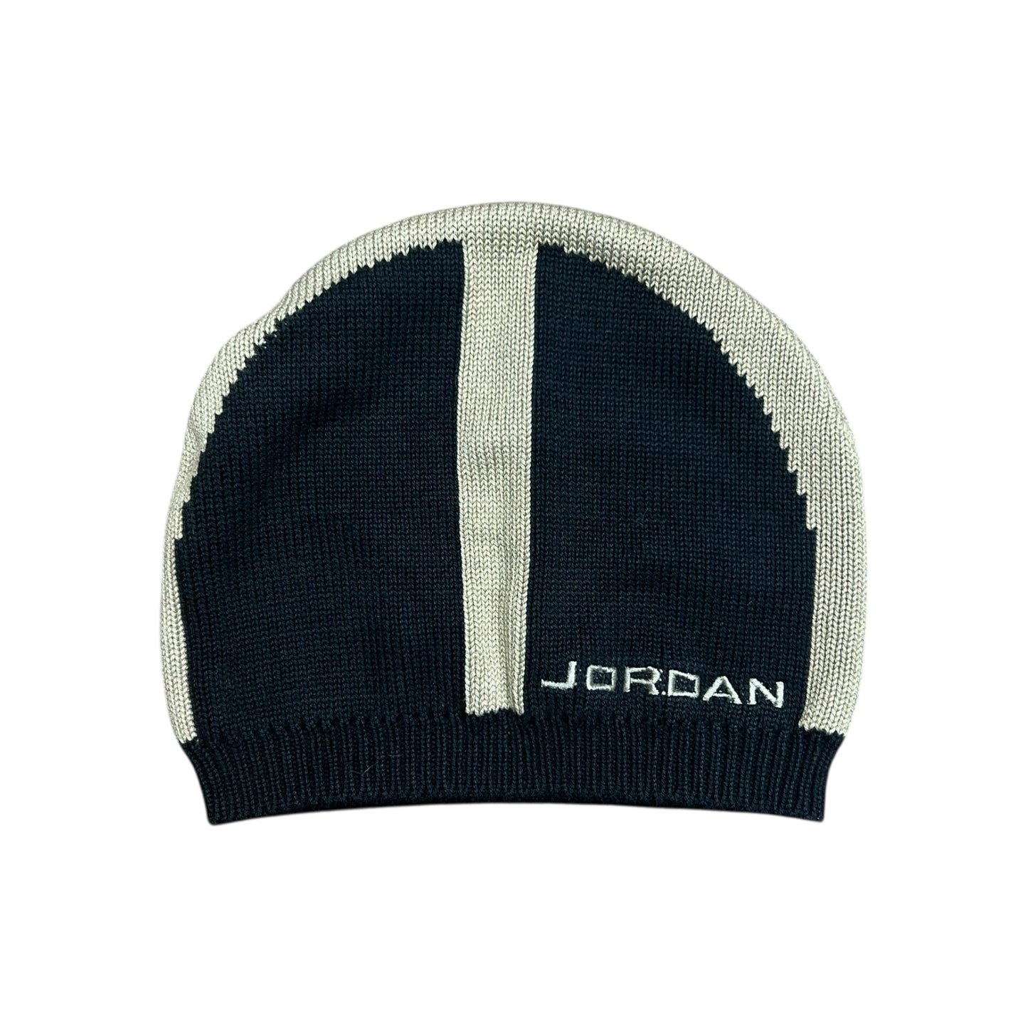 Jordan Y2K Black & Beige Beanie