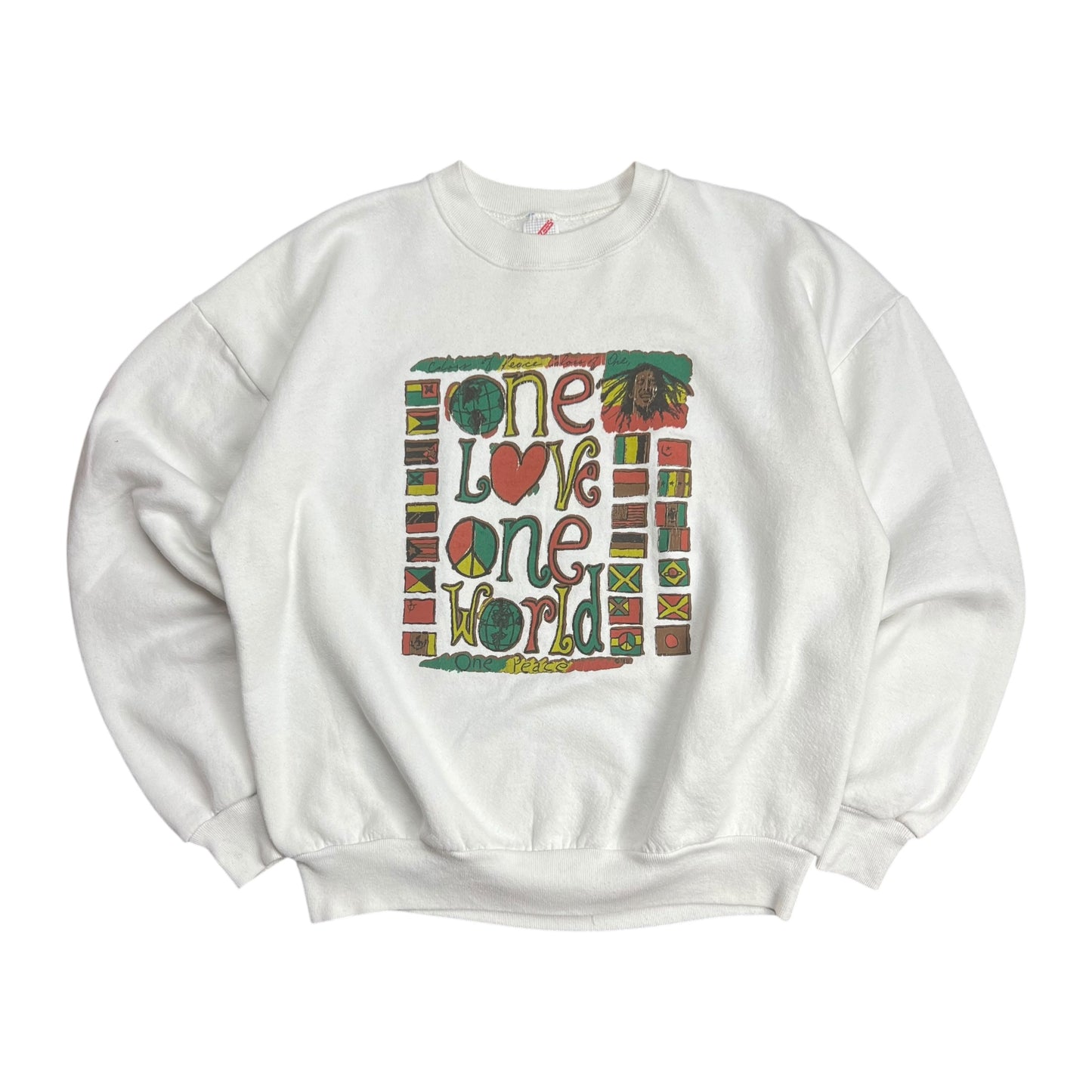Bob Marley One Love, One World Crewneck - L