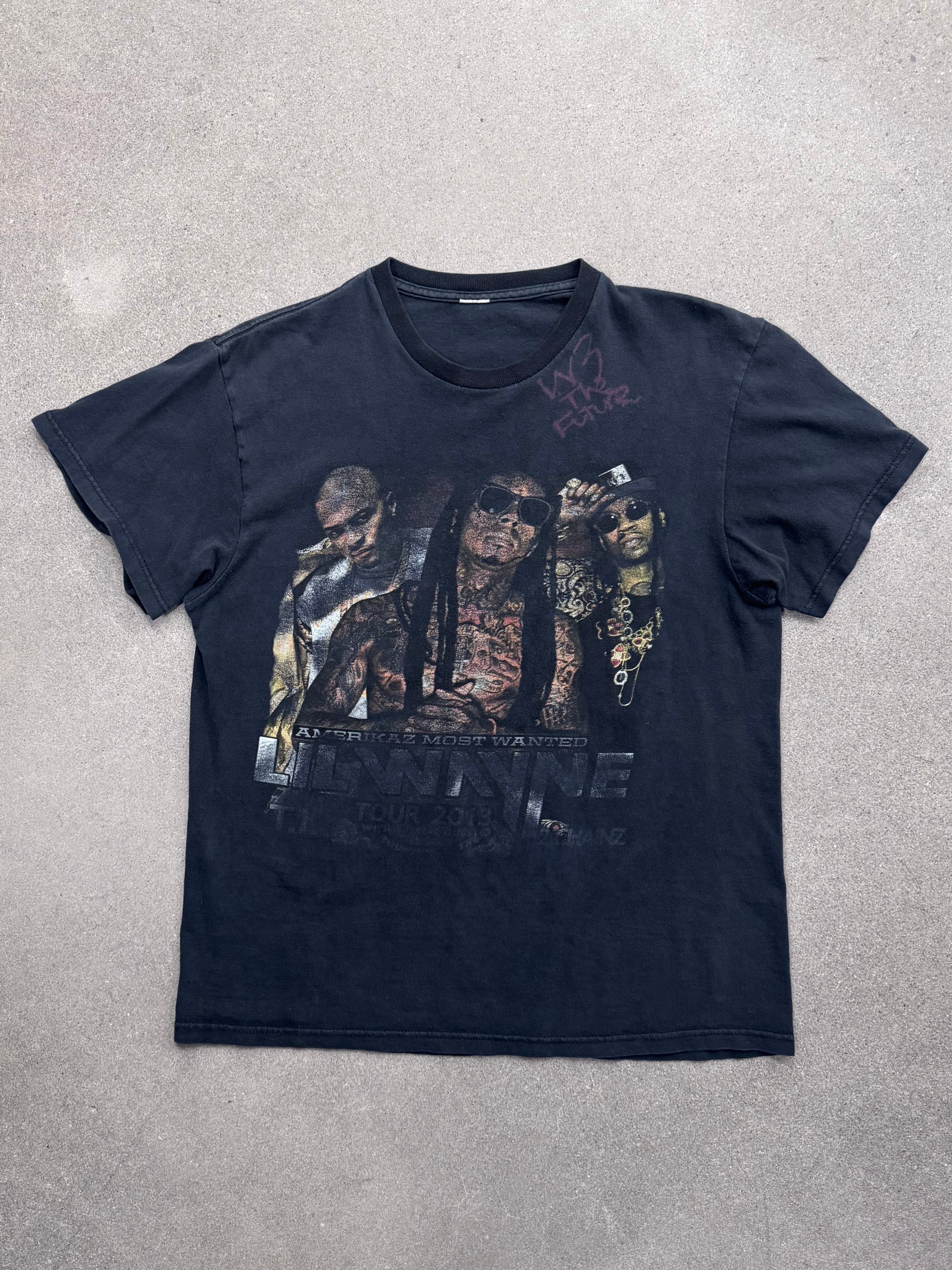 Faded 2013 Lil Wayne Amerikaz Most Water Tour T-Shirt - L