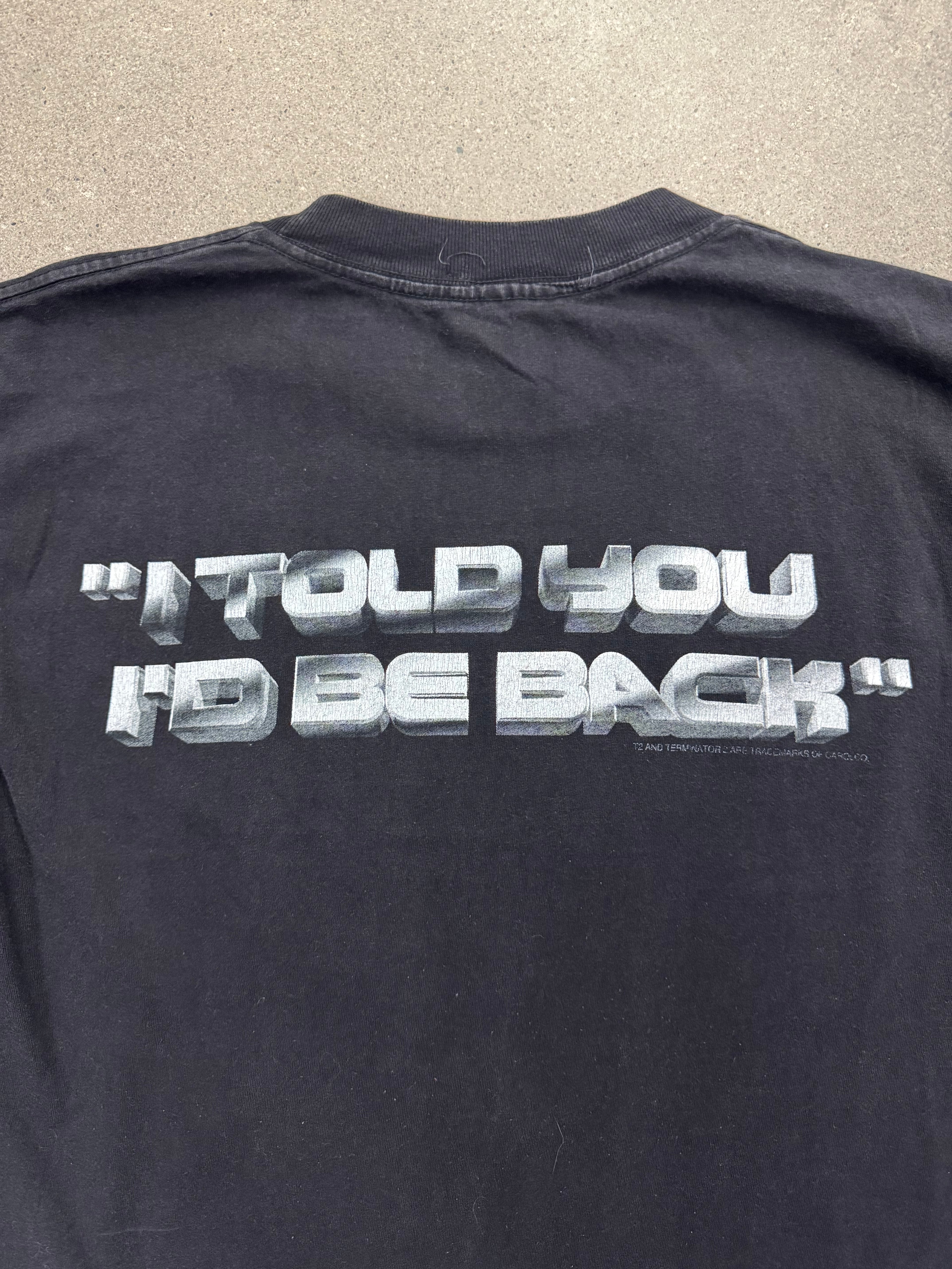 1991 Terminator 2 Movie Promo T-Shirt - L