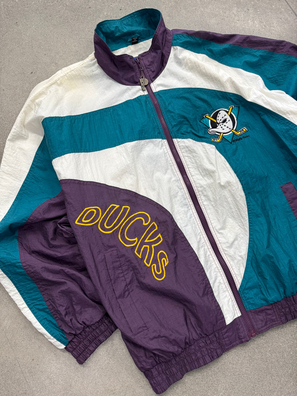 Pro Player Anaheim Mighty Ducks NHL Windbreaker Jacket - L