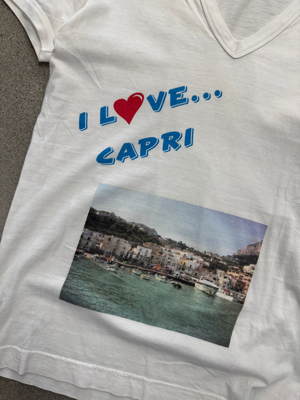 2006 Dolce & Gabbana I Love Capri Italy T-Shirt - S