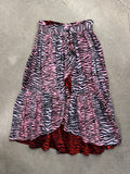 Kenzo x H&M Ruffled Reversible Zebra Print Skirt  - S