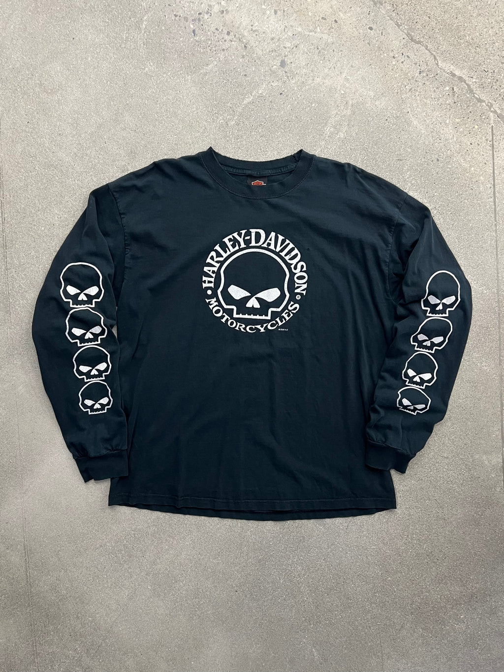 2005 Harley-Davidson Skull Long Sleeve Shirt - XL