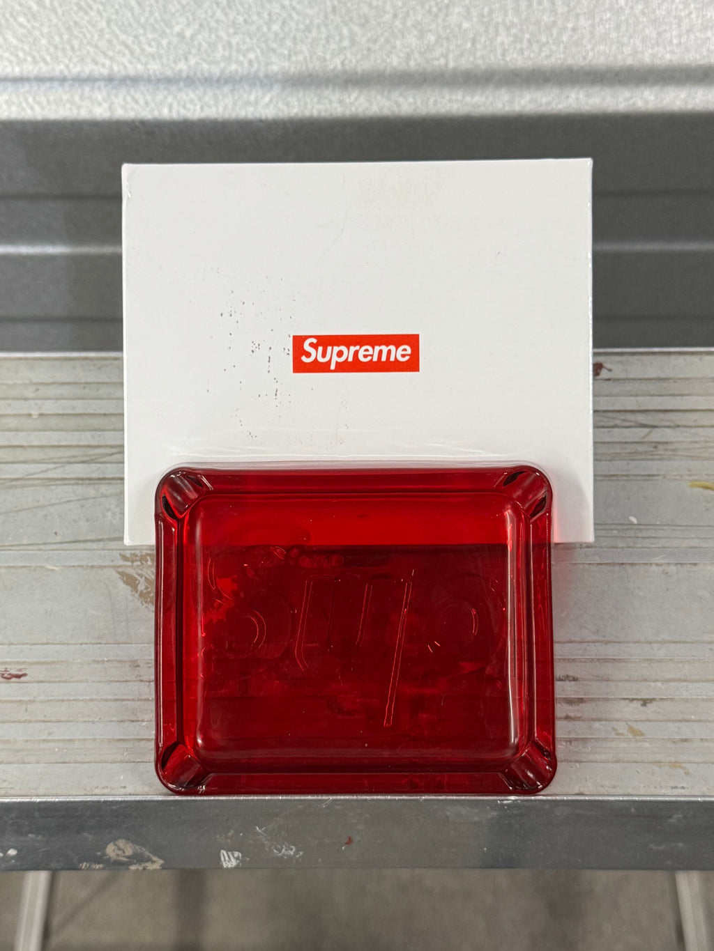 Supreme Debossed Glass Ashtray