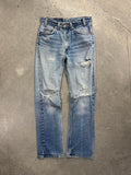 Faded & Distressed Levi’s 517 Orange Tab Jeans - 30”