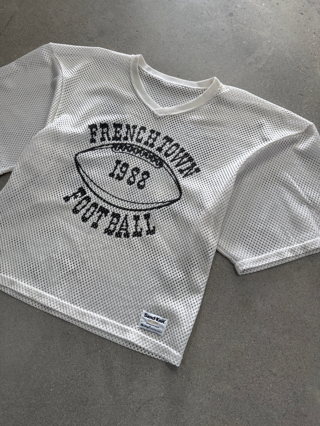 1988 French Town Cropped Mesh Practice Football Jersey - M