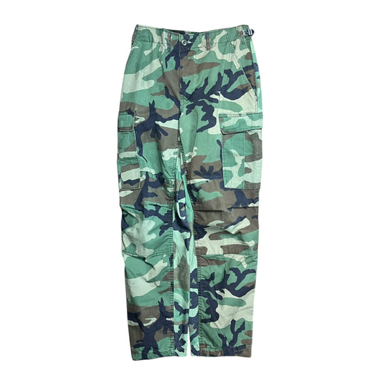 Woodland Camo ARMY Cargo Pants - 28"