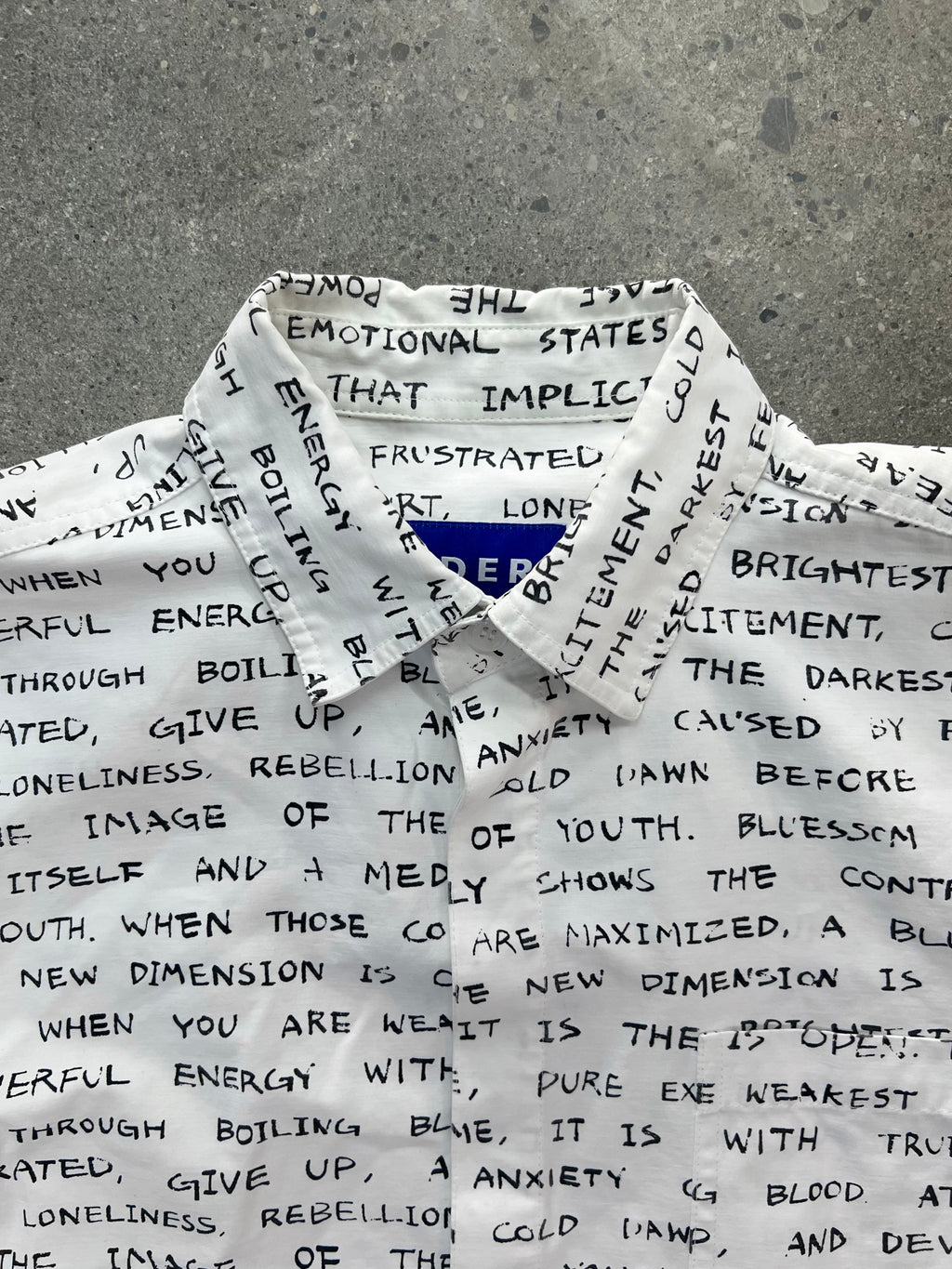 Ader Error Letter Button-Up Shirt - L