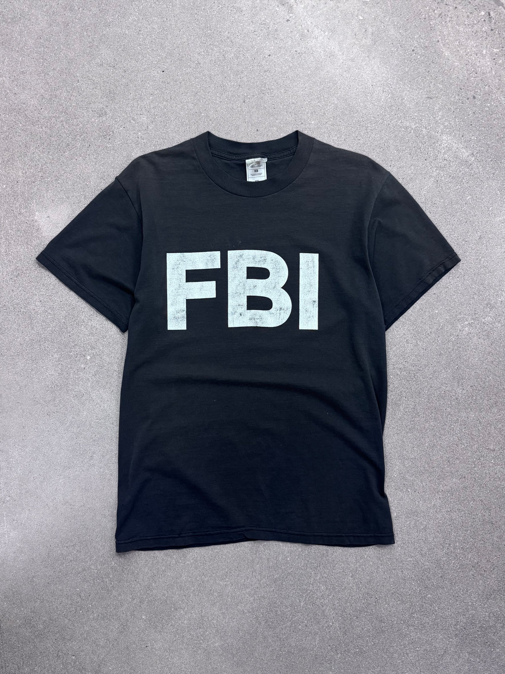 Ausgeblichenes FBI T-Shirt - L