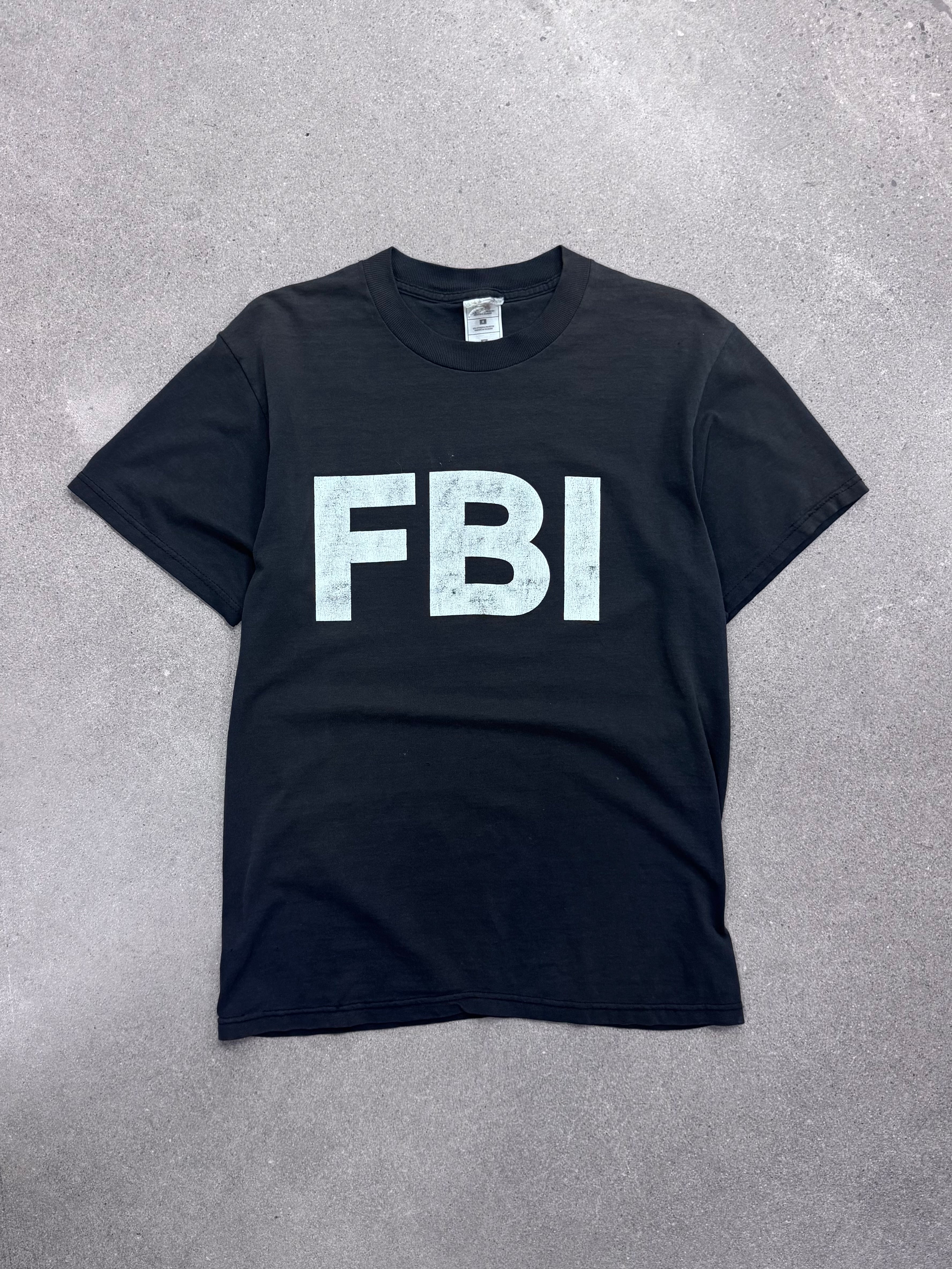 Ausgeblichenes FBI T-Shirt - L