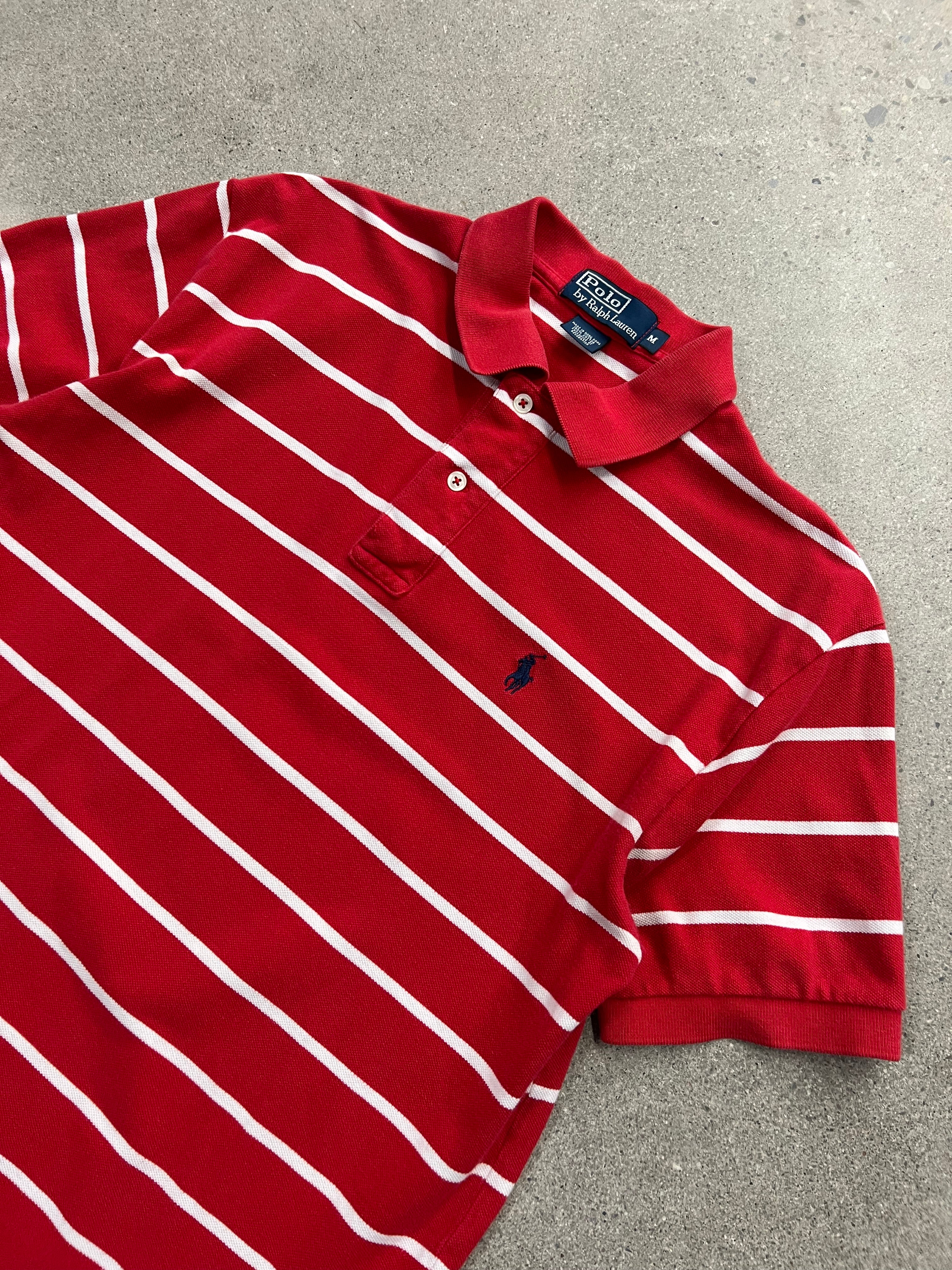 Polo By Ralph Lauren Classic Stripe Polo Shirt - L