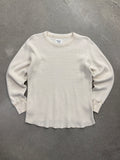 Blank Military Waffle-Knit Long Sleeve Thermal Shirt - L