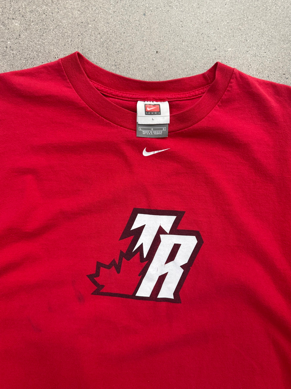 Nike Toronto Raptors Middle Swoosh Long Sleeve Shirt - L