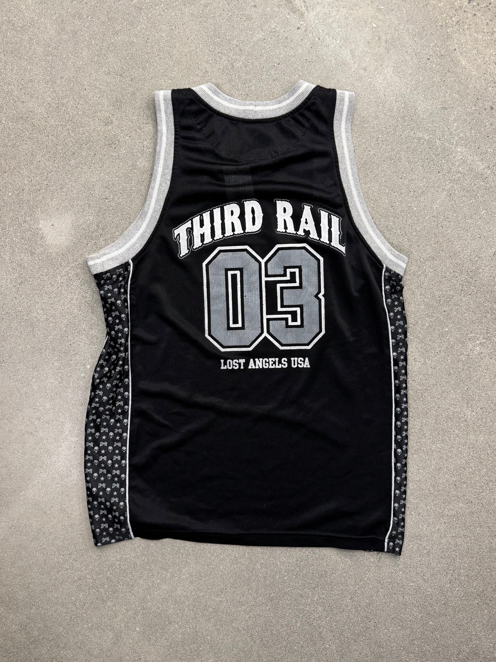 Third Rail Skull & Cross Basketball Jersey - L