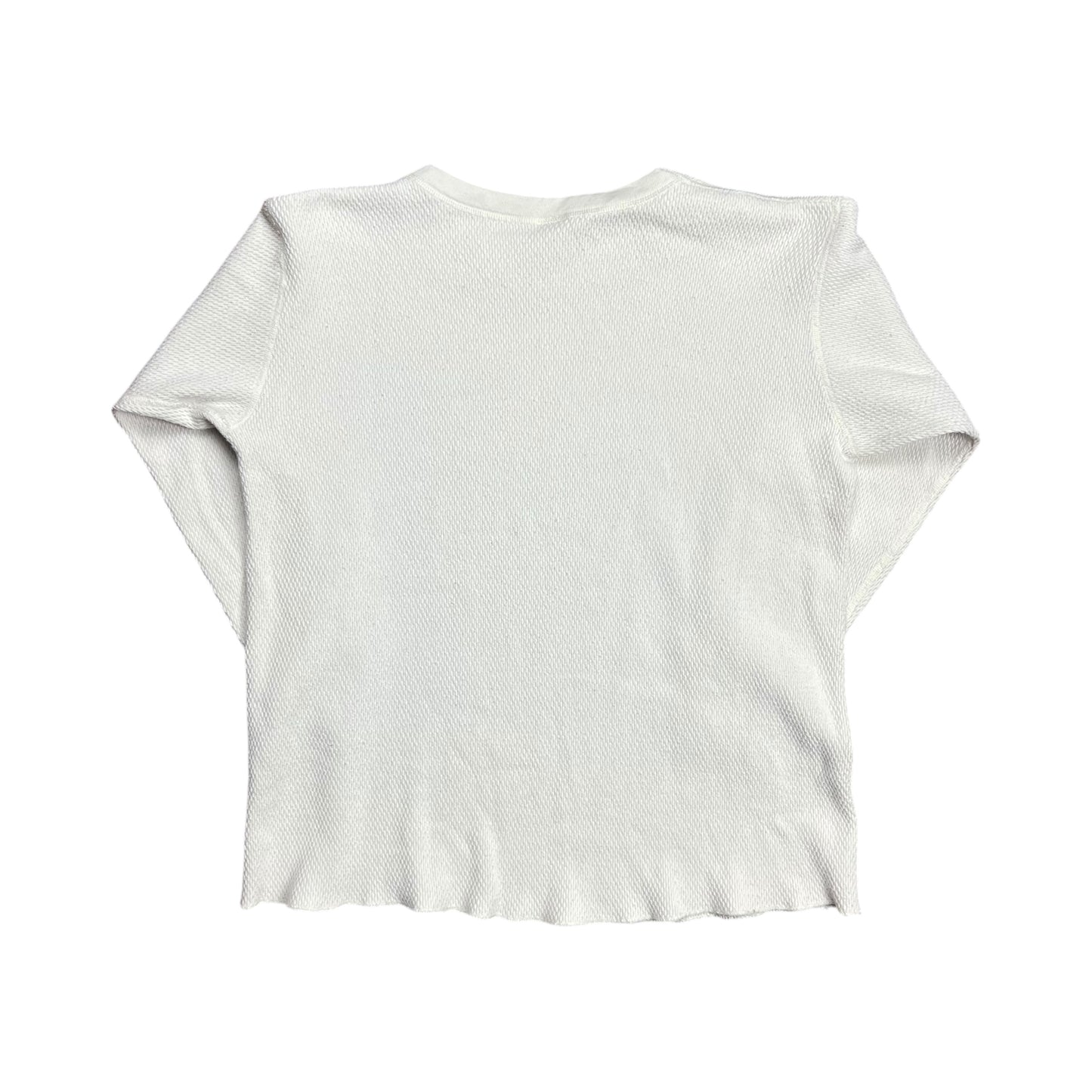 J.E. Morgan Waffle-Knit Thermal Long-sleeve Shirt - L