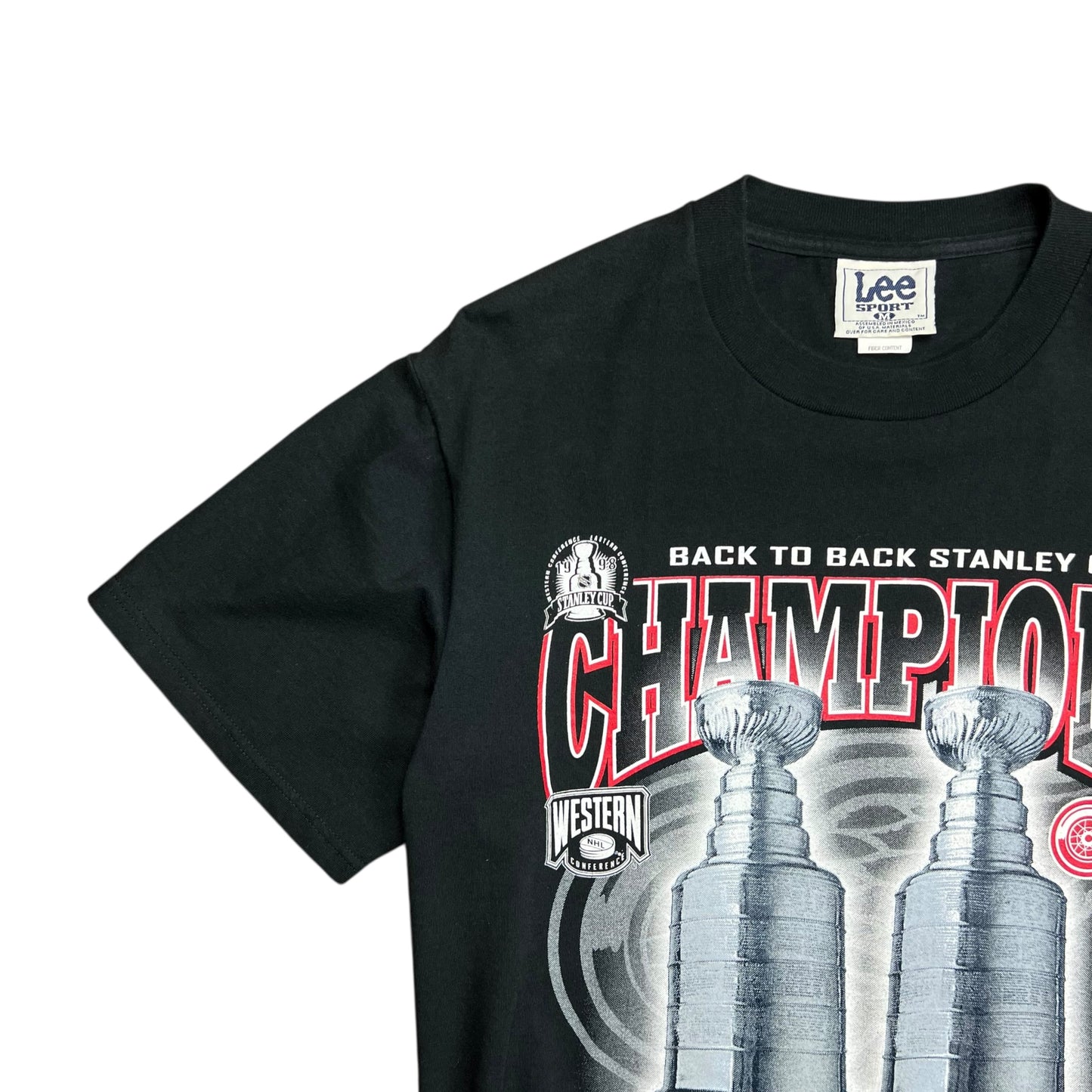 1998 Detroit Red Wings Back To Back NHL Stanley Cup Champions T-shirt - M