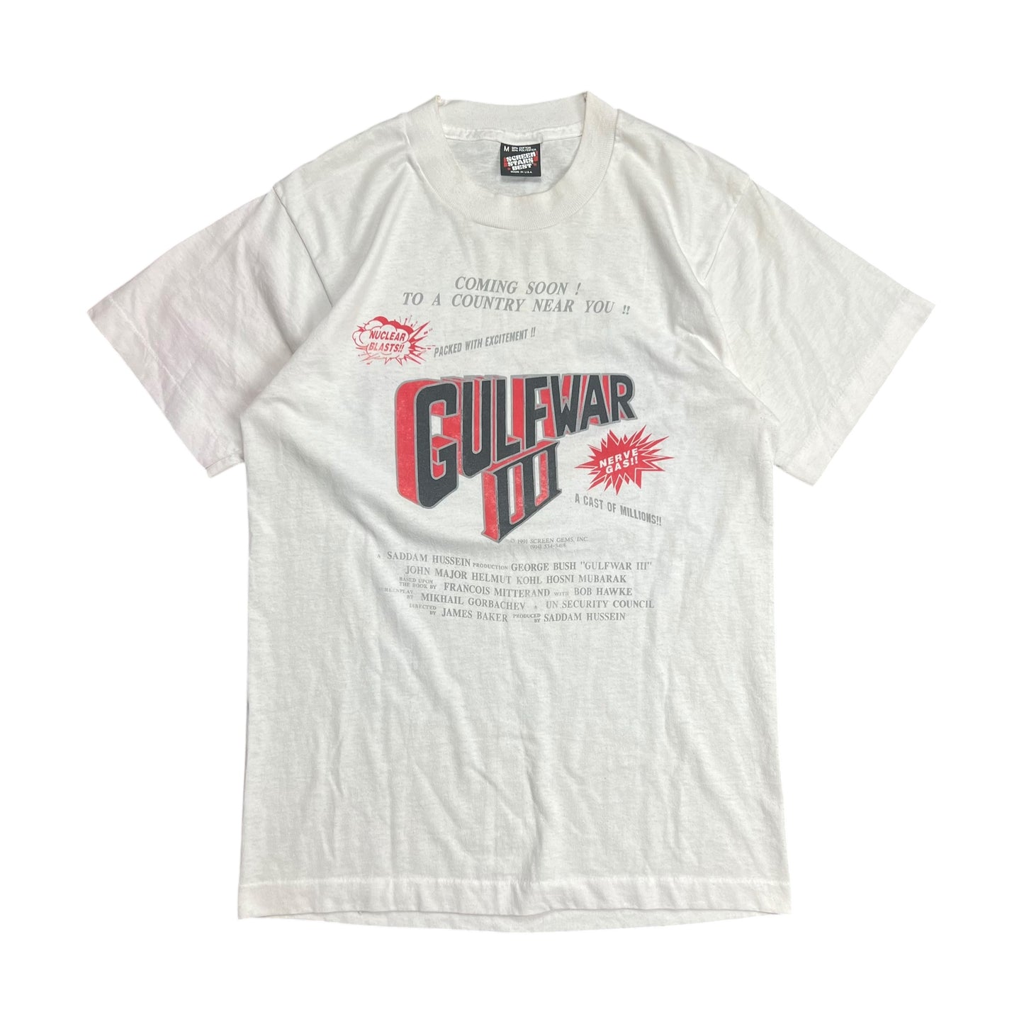 1991 Gulf War III Movie Promo Parody T-shirt - S