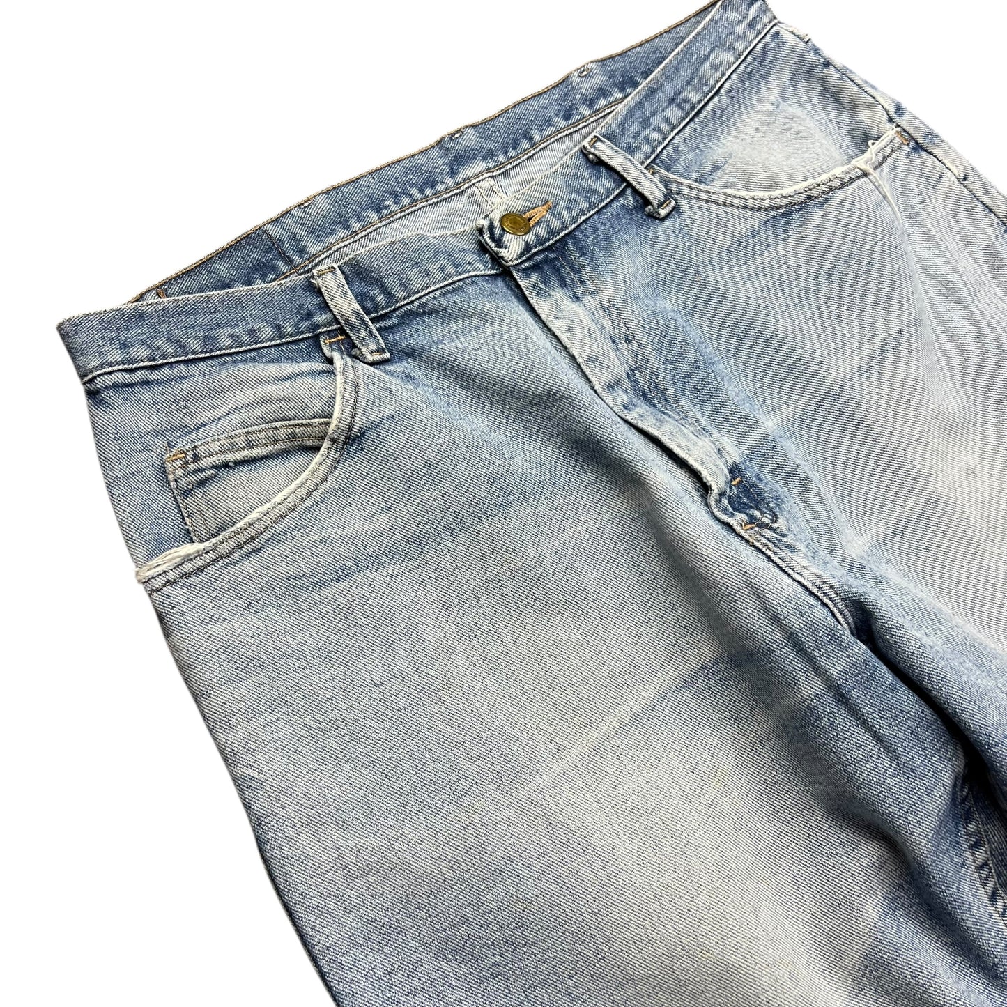 Wrangler Faded Light Wash Baggy Jean Shorts - 36"
